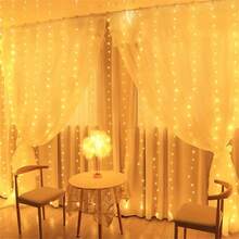 1pc Battery Powered LED Curtain Lights - Warm White & Pink, 4 Lighting Styles, 8 Modes, Satin Finish - Ideal For Wedding, Party, Christmas And Halloween Decoration - Battery Box Curtain Light - View 19
