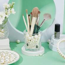 3mm - 12mm ABS Plastic 100 Pc ABS Plastic Faux Pearl Round Beads White - White - View 5