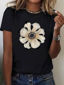 Women T-Shirts - Black - View 6