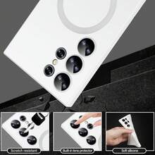 1个奶油白陶瓷液态硅胶亲肤磨砂防指纹强磁环兼容无线充电保护壳，防滑防尘防震，适用于三星Galaxy S26 Ultra/S26 Plus/S26/S26 Edge/S26 Pro/S25 Ultra/S25 Plus/S25/S25 Edge/S25 FE/S24 Ultra/S24 Plus/S24/S23 Ultra/S23 Plus/S23/S23 FE/S22 Ultra/S22 Plus/S22/S21 Ultra/S21 Plus/S21/S20 Ultra/S20 Plus/S20/S20 FE/A57/A37/A17/A07/A56/A36/A26/A55/A35/A25/A15/A24/A34/A14/A16/A06/A05 - 白色 - 查看 7