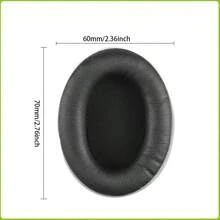 1 对通用耳罩套 - 椭圆形耳罩（60mm–110mm），适用于耳机；通用椭圆形耳垫 - 通用椭圆形加厚泡沫耳罩套；柔软舒适；适用于网吧和家庭使用；椭圆形耳罩搭配加厚耳垫套 - 黑色 - 查看 11