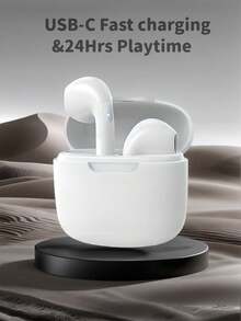 SZLWSM Wireless Bluetooth Earphones, In-Ear Headphones, Sports Earbuds, Hi-Fi High Fidelity Sound Quality, Deep Bass, Super Long Battery Life, Built-In Microphone, High Cost Performance, Suitable For Sports/Running/Fitness/Music/Office/Commuting/Gifts - W25 - Xem 14