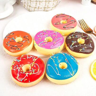 1pc Mini Town Cream Cake Squeeze Toy - Soft Squishy Toy, Fidget Toy, Stitch Toys, Travel Toys, Classroom Fidget Toys, Mini Bath Toys, Christmas Stationery Stress Ball, Birthday Gift, Perfect Gift