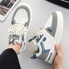 Men's Autumn New Casual Tennis Shoes, Unisex Sneakers - Blue and White - View 5