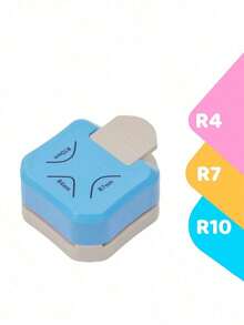 3-In-1 Manual Corner Rounder Punch - Heavy Duty Corner Trimmer And Punch R4/R7/R10mm Dies, Suitable Card Making, Scrapbooking, Paper Crafts - Manual Operation, Portable, Hobbyists And Office Use - Màu xanh lam - Xem 2