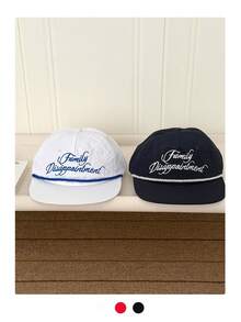1pc Breathable Spring Summer Letter Printed Flat Brim Baseball Cap, Plus Size Adjustable Fit,Beach,Holiday - Multicolor - View 5