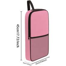 1 túi đựng vợt Pickleball, túi đựng vợt Pickleball in chữ cái đầu từ A đến Z, túi đựng bóng tennis màu đen, túi bảo vệ vợt có khóa kéo, ba lô đựng vợt Pickleball cho nữ, túi đựng vợt tennis. - Hồng - Xem 2