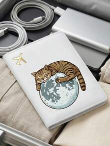 可爱猫咪月球护照夹，可爱卡通旅行证件套，轻巧开合设计，优质合成皮革旅行配件，适合情侣、家庭和朋友，是婚礼、蜜月和度假旅行的理想之选，也适用于商务、度假和正式场合，男女皆宜，是旅行者的理想礼物，商务旅行必备，时尚简约风格，是理想的旅行配件。 - 彩色 - 查看 15