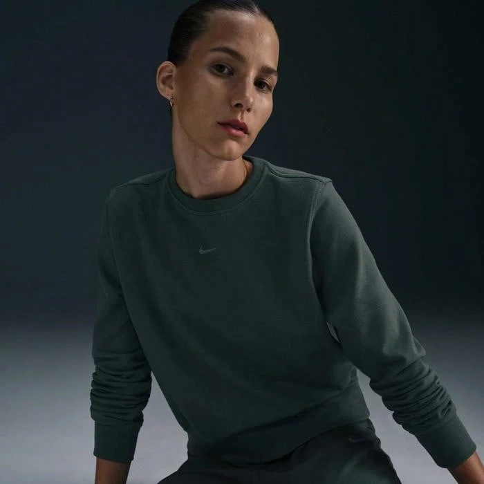 Nike One 运动连帽衫,保暖透气,舒适柔软,弹性亲肤,饰有品牌标志,拉链设计,适合健身房、日常通勤、跑步等各种场合,灰色,货号 FB5125-006 - 藍色/黑色 - 查看 1