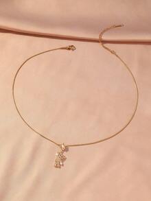 1 chiếc dây chuyền mặt hình gấu vàng và bạc dành cho nữ - Thiết kế gấu bông và bướm dễ thương kiểu Kawaii, dây chuyền mảnh mai hình rắn, món quà ý nghĩa, dây chuyền nổi bật có thể đeo nhiều lớp, phù hợp để đeo hàng ngày, đi làm, dự tiệc, ngày Valentine, sinh nhật, kỷ niệm. - Nhiều màu - Xem 5