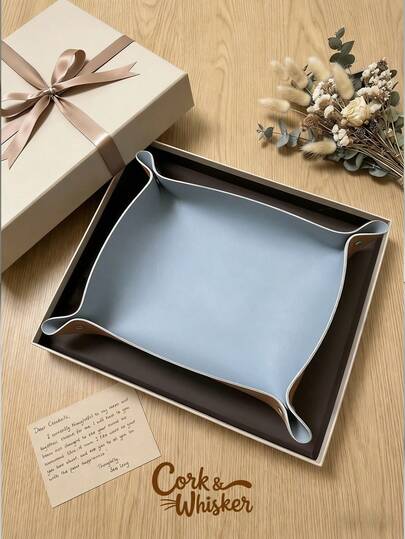 Alfombrilla de alimentación para mascotas 2 en 1 impermeable de corcho y bigote - Tapete para tazón de mascotas de cuero de PU y corcho (con diseño de botón a presión) - Una bandeja de alimentación antideslizante y a prueba de derrames adecuada tanto para gatos como para perros; también sirve como protección para muebles. (Alfombrilla de alimentación para mascotas; Tapete para tazón de perro; Alfombrilla para mascotas impermeable; Bandeja de comida para perros a prueba de derrames)