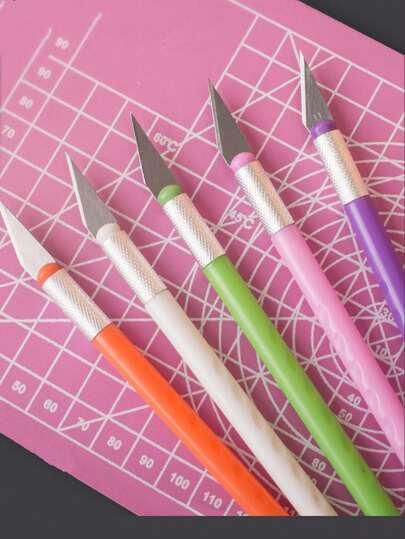 3pcs Student Carving Engraving DIY Scrapbooking Mini Paper Cutter (5 Random Colors)