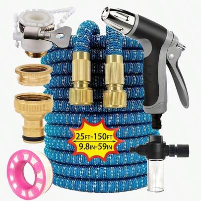 Vòi tưới vườn, vòi tưới co giãn, vòi rửa xe, súng phun nước, vòi phun, đầu phun tưới cây, tưới cây trong vườn, vòi phun nước sân vườn, vệ sinh sân vườn