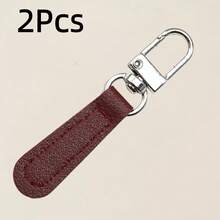 Lengüeta desmontable para cremallera con cuero, cremallera de cuero y metal reemplazable, para bolsos, ropa y diversas cremalleras - multicolor - Ver 22