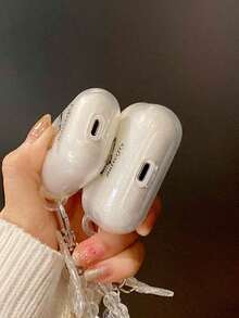 1 con bướm lấp lánh trong suốt + dây đeo hình bướm, tương thích với ốp tai nghe không dây Bluetooth Apple Pro 2/Pro thế hệ 1/2/3, ốp mềm sáng tạo cho thế hệ thứ 4. - Nhiều màu - View 7