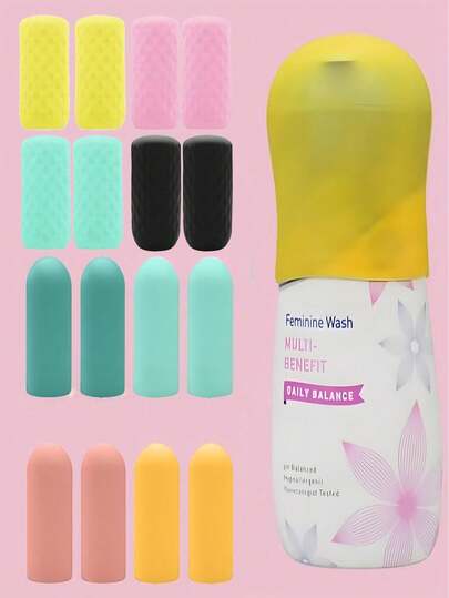 8 Stück/4 Stück auslaufsichere Reiseflaschenverschlüsse, 8/4/1 Set Silikon Anti-Leck Flaschenhüllen passend für die meisten Flaschengröße, elastische Hülle, unisex, Mehrfarbig, geeignet für Reisebedarf, Schulmaterial, Urlaubs-Camping, Mini-Parfüm (unisex), Strandparfüm, Weihnachtsgeschenk, Halloween-Geschenk