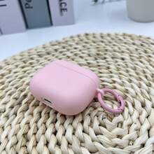 1pc Cute Pink Protective Case Compatible With Apple 1/2/3/Pro2 Series Earphones - Pink - View 2