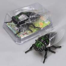 1pc Creative Mischievous Wind-Up Crawling Insect Model (Ladybug/Bee/Jewel Beetle), No Electricity Needed, Suitable For Outdoor Decor, Realistic Insect Model Toy - Multicolor - View 13
