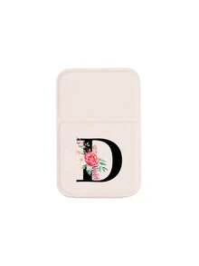 1pc Mini Flower Black Letters Foldable Portable Makeup Mirror,Letters Of A-Z Makeup Mirror With Bracket, Travel Mirror, Beauty Products, Desktop Makeup Mirror, Rectangular Desktop Compact Mirror Foldable Small Minimalist Makeup Mirror, Travel Portable Makeup Mirror For Women's Gift - The Best Gift For Mom And Teacher - Multicolor - View 12