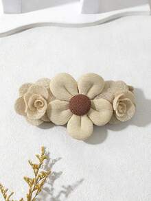 1/3 Peças Novo Headband Floral Feito à Mão, Acessórios de Cabelo Doces e Fofos para Meninas, Versátil para Uso Casual Diário e Sessão de Fotos - Multicolorido - Visão 14