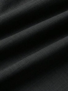 Quần tây ống đứng cạp cao kiểu vintage SMILE CHIC PETITE dành cho học sinh, chất liệu nhẹ, thoáng khí, dáng rộng, ôm sát, phù hợp cho đi làm, đi học hoặc mặc hàng ngày vào mùa xuân/hè. Màu đen. - màu đen - Xem 7