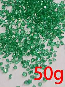 20-50g Colorful AB Transparent Colored Decorative Glass Crushed Stones, Asymmetrical Shape DIY Decoration Materials - Multicolor - View 18