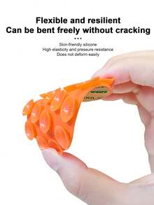 Set de 5 soportes de teléfono de silicona con ventosa redonda de colores aleatorios, Set de 10 accesorios de soporte de teléfono antideslizante y descompresión de colores aleatorios - Multicolor - Ver 5