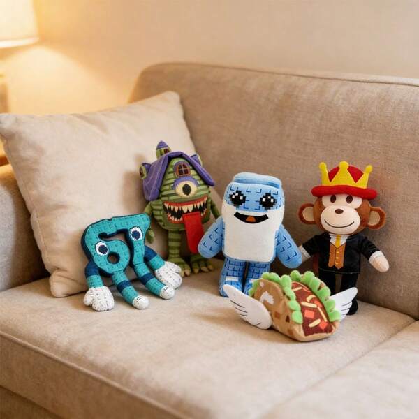 Nommi AI-Crafted Italian Brainrot Stuffed Animal Plush Dolls, Soft Huggable Cartoon Plush Toys For Toddlers Kids Boys Girls Teens, Sofa Bed Decor Throw Pillow, Playtime Bedtime Companion, Perfect Easter Mother's Day Birthday Holiday Gift For Children
