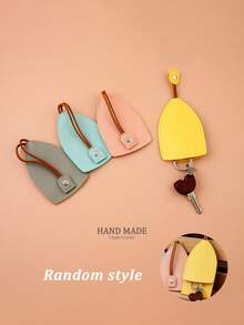 Cute Floral Silicone Key Cover - Vibrant Contrast Design, Comes With Silver Bead Chain (Self-Assembly Required), Detachable, Keychain Protector For Home Security, Key Ring Accessory | Fun Accessory | Silicone Keychain, Decorative Key ID Tag, Key Cap Set, Door Lock, Suitable For Women, Small Gift For Sisters, Lovers, Friends - Multicolor - View 11