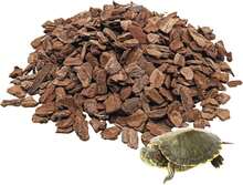 BNOSDM Reptile Pine Bark Substrate 17oz Tortoise Bedding For Habitat Natural Flat Cork Wood Bulk Terrarium Reusable Bark Pieces For Lizard, Crested Gecko, Spider, Chameleon, Ball Python, Tree Frog - ColorA - View 1