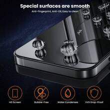 RQVQJ 3Pcs Tempered Glass For IPhone 17 Air 16 15 14 13 12 11 Pro Max XR X XS Max 16 15 14 Plus 16e 17e Screen Protector Dust Free Installation With Easy Full Coverage Positioning Installation Box - 3PCS - View 4