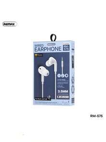 REMAX RM-575 Ergonomic Wired Headphones: Comfortable Fit, HD Calls, Lossless Audio Quality, Lightweight And Portable. Compatible With IPhone 14/13/12/11 Pro Max/X/XS/XR/8/7 Plus, IPhone 14/13/12/11/SE/X/XR/XS/8/7, Huawei, Xiaomi, And OPPO Smartphones. Supports Type-C/3.5mm/Lightning Interfaces. - View 12