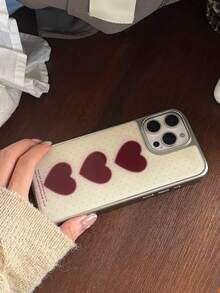 1个韩版复古波点心形环氧树脂手机壳，兼容 17 Pro Max、17 Pro、17、16、15、14 Pro Max，可爱/时尚/女士/创意设计手机壳 - 彩色 - 查看 9