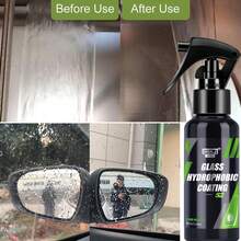 Car Glass Anti-Rain Water Spray Repellent Nano Coating Hydrophobic Waterproof Agent Windshield And Interior Windows,Enhances Clarity,Waterproof Coating - A - View 8