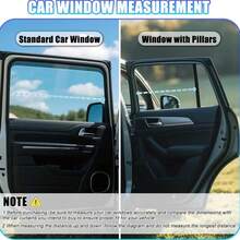 Anti-Static Car Sunshade, Retractable Side Window Sunshade, Reduce Glare, Easy To Install, Suitable For Most Vehicles - A - View 7