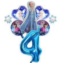 Blue Frozen Aluminum Foil Balloons For Birthday Party Decorations, Happy Birthday Balloon Set, Perfect Gender Reveal Party Wall Decor Balloon Kit - Balloon Set - View 7