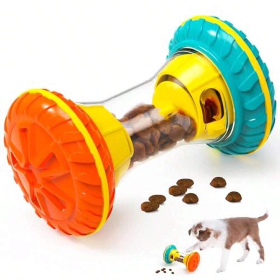 QILP Interactive Dog Puzzle Toy For Bored Relief Treat-Diensing Ow Feeder Enricent Toy In Blue Keeps D Bu And Mentally Stimted - Màu vàng - Xem 1