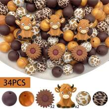 25/34/43/52pcs 3D Pig, Cow, Duck Silicone Bead Set - Cute Animal Shaped Beads - Suitable For DIY Keychain, Necklace, Bracelet, Pen Decoration, Jewelry And Pendant Crafts - Great For Holiday And Birthday Gifts - Pigs, Cows, and Ducks - View 16