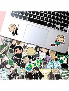 Harry Potter offiziell lizenzierte Scrapbooking Vinyl Aufkleber Dekorative Aufkleber Pack Anime Charakter wasserfeste Aufkleber Rückstandsfrei Aufkleber Leicht ablösbar Aufkleber Schreibwaren Severus Snape Voldemort 50 Stück Warner Bros lustige Aufkleber Kindle Sammelalbum Zubehör Laptop Aufkleber - A - Übersicht 2