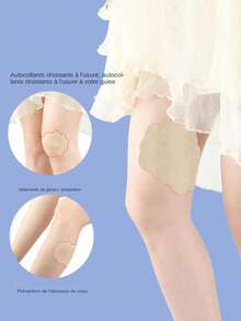 5-50pcs Transparent Anti-Chafing Thigh Bands, Comfortable Protective Pads For Men & Women To Prevent Thigh Rubbing In Summer - Multicolor - View 6