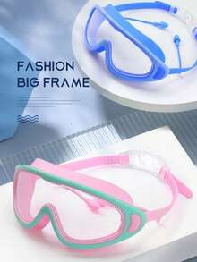 Kính bơi người lớn chống nước, chống sương mù, độ nét cao, tích hợp nút bịt tai. Kính bơi unisex chống nước, chống sương mù, độ nét cao, có thể điều chỉnh độ cận, bộ mặt nạ lặn và kính bơi gọng lớn. - Nhiều màu - Xem 9