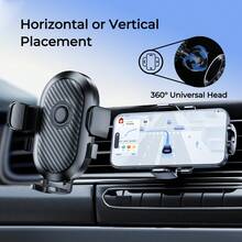 REMAX Suction Cup Car Phone Holder, Dashboard One-Key Lock 360° Rotation Adjustable, Suitable For 4-7 Inch Phones, Necessary Car Travel Accessory, Won't Block Vision - RM-c02 - View 3