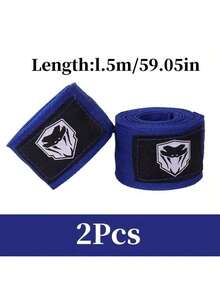 2pcs Boxing Training Bandages, Sports Bandages, Suitable For Sanda, Kickboxing Training - 1.5M - View 9