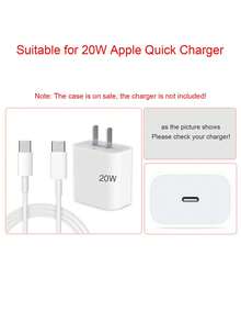 4 Peças Capa Protetora de Carregador com Design de Laço em Estampa de Leopardo em TPU, Compatível com iPhone 13/14/15, Compatível com Adaptador de 18W/20W - Inclui Capas para Cabo e Ponta, Presente Ideal - Multicolorido - Visão 5