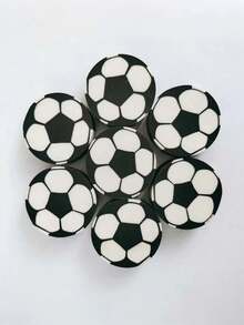 5个/10个装足球形橡皮擦，书写工具，课堂橡皮擦，日常办公文具，精美礼品，可爱卡通足球橡皮擦，学生适用 - A - 查看 7