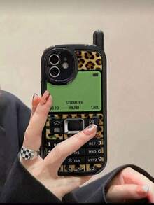 1个全新个性化豹纹印花防摔手机壳，亮面软壳保护套，兼容 17 Pro/17 Air/17/17 Pro Max/16/11/16 Pro/16 Plus/16 Pro Max/16 e/15 Pro Max/13/14/12/XS/XR/7G/8 Plus/14/11/P12/XS - 彩色 - 查看 3