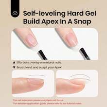 Beetles Top Coat Base Gel & Nail Glue Set-3Pcs No Wipe Top Coat Gel Nail Polish & Base Coat With 9 In 1 Nail Glue Shine Effect Long Lasting Soak Off Uv Light Lamp Diy Nail Gifts For Women & Girls - 2PCS 15ML Blooming Gel and Builder Nail Gel - 查看 6