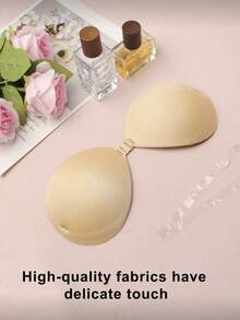 1pc 3cm Thick Invisible Bra, Suitable For Small Bust, Strapless Backless Dress, Reusable, Bust Enhancing - Multicolor - View 2