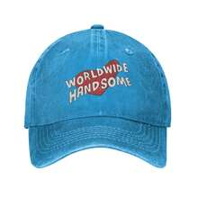 Washed Baseball Cap Bangtang Jin Worldwide Handsome Love Adjustable For Army Fans Merch, Ideal For Concert Support & Kpop Groupie Gifts - 藍色 - 查看 1