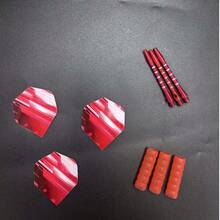 Set Pengganti Anak Panah Profesional, Pelindung Anak Panah dan Sayap Anak Panah, Batang Aluminium Presisi, Cocok untuk Klub/Pesta/Hiburan dan Latihan Anak Panah - Merah - View 6